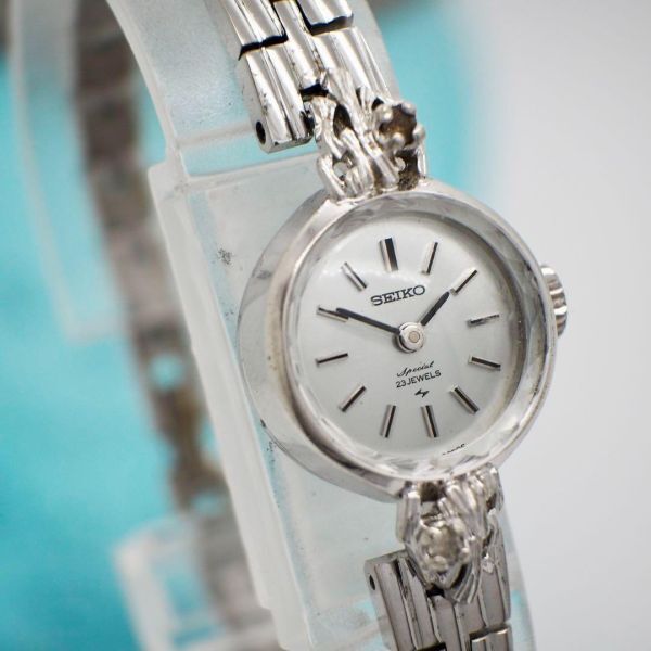 333 SEIKO セイコー時計　レディース腕時計　手巻き時計　カットガラス_画像2