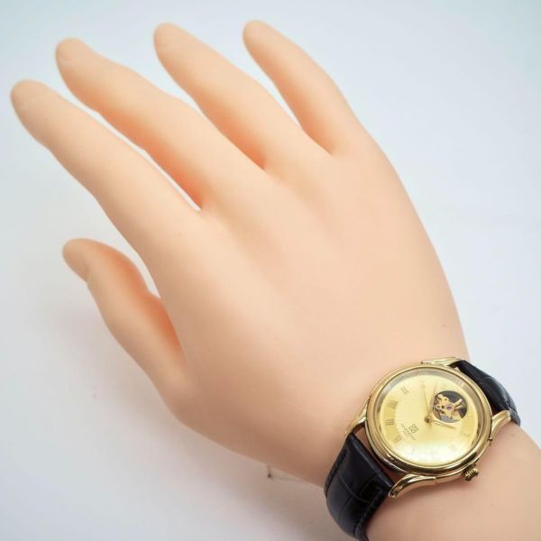 468【美品】ジバンシー時計 REGモデル スケルトン 自動巻 メンズ腕時計_画像5