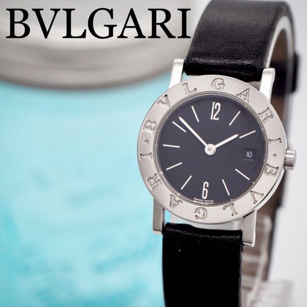 505 BVLGARI ブルガリ時計　レディース腕時計　ブラック　BB26S_画像1