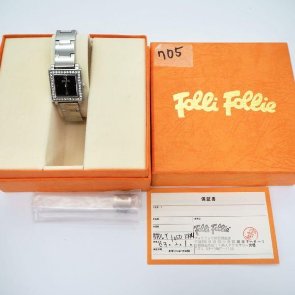 705 Folli Follie フォリフォリ時計　箱付き レディース腕時計_画像2