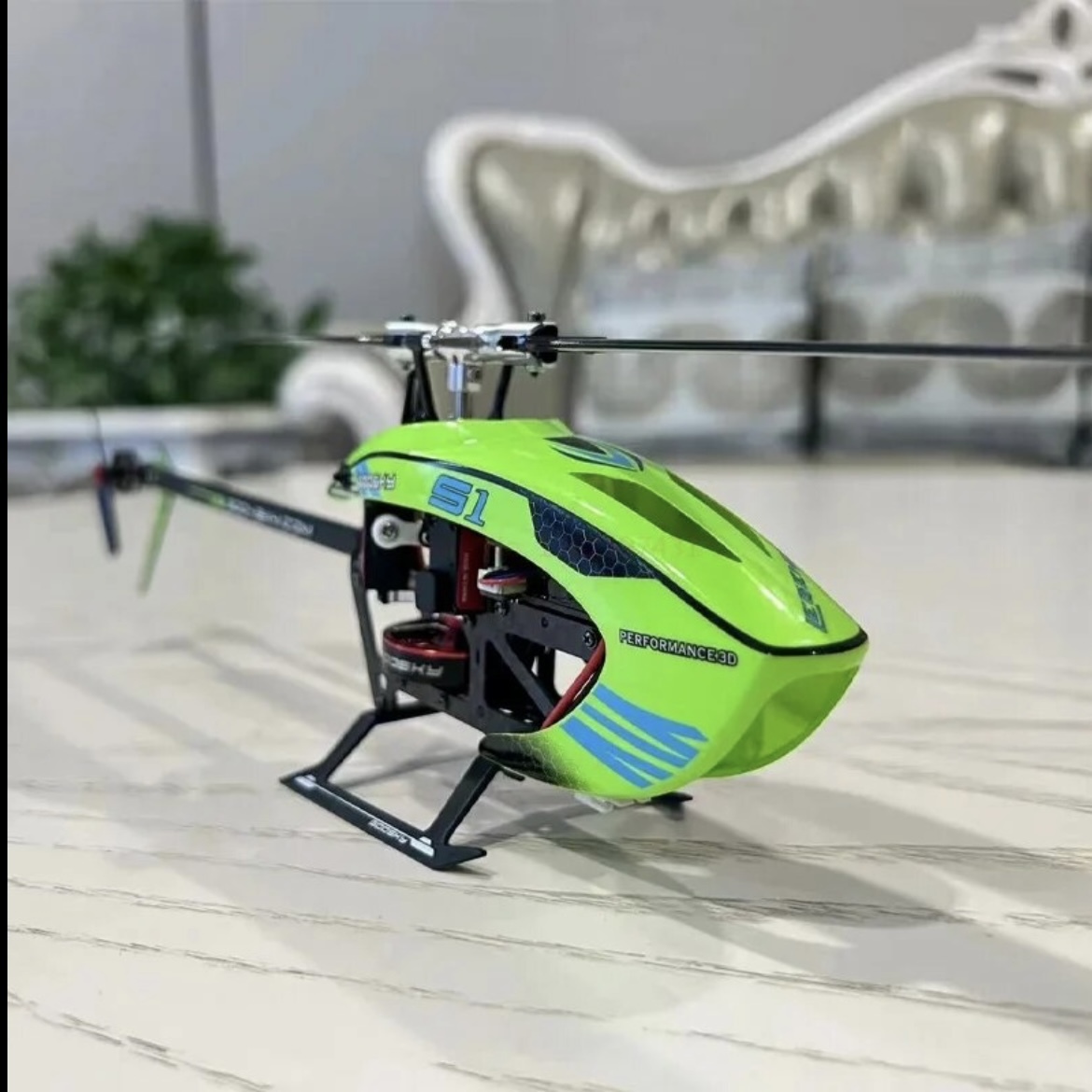  height performance 6 axis Gyro installing GOOSKY LEGEND S1 helicopter ( pink ) radio-controller RChe rear black 3D. leaf Futaba JR