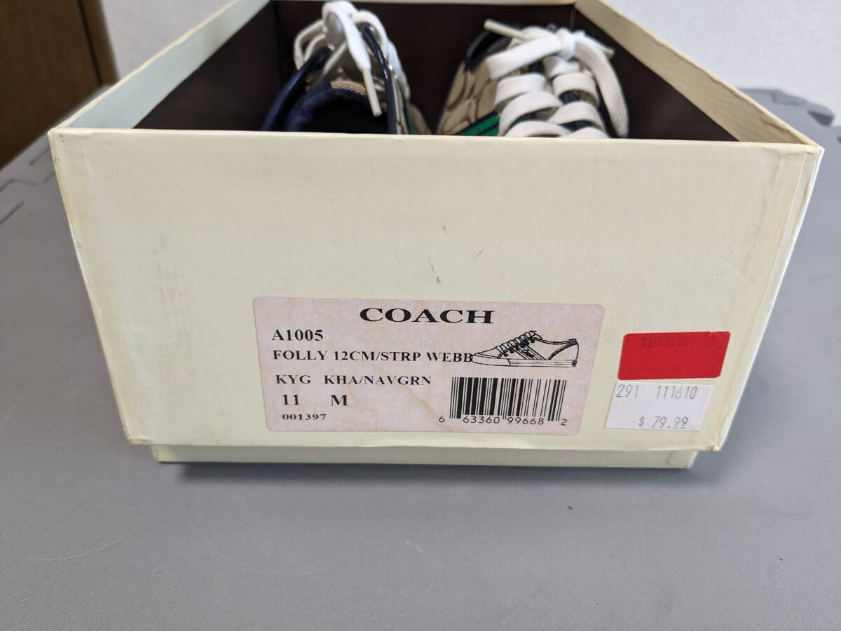 [ unused goods ]COACH men's sneakers size 26.5~27.0 about 