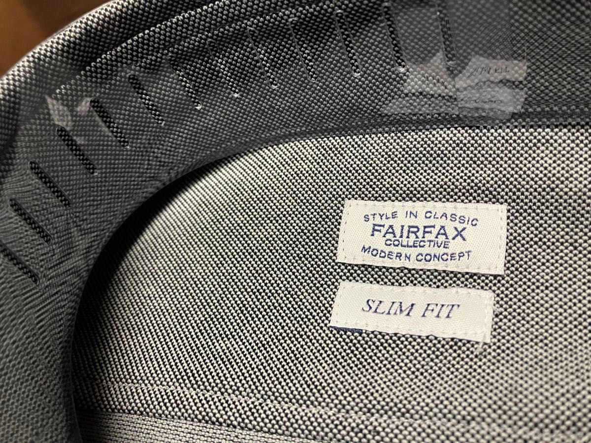 FAIRFAX(フェアファックス) 台襟付半袖ポロシャツ　ワイドスプレッド　LLサイズ　スリムタイプ伊勢丹販売ブランド　クールビズ