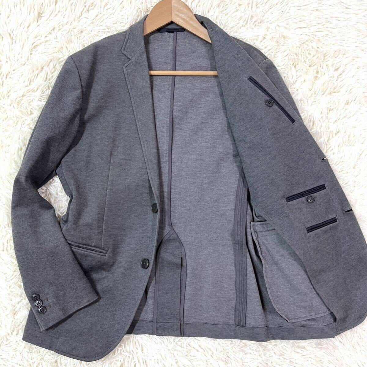 無印良品【突き抜ける爽やかさ】テーラードジャケット アンコン グレー 2B コットン 綿 サイズS MUJIの画像1