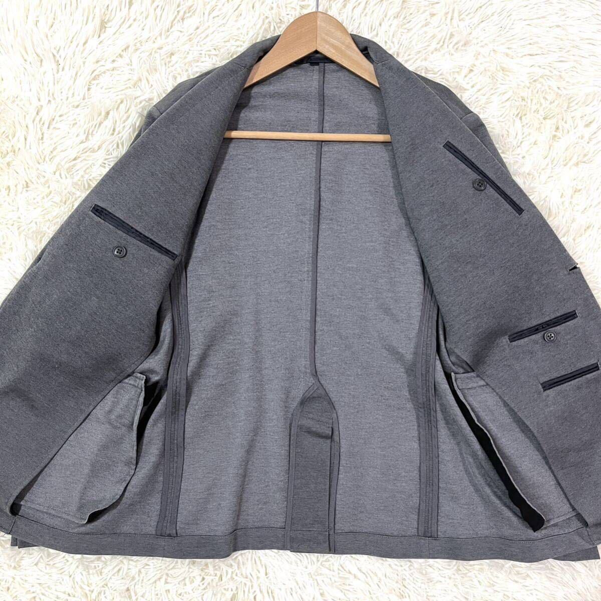 無印良品【突き抜ける爽やかさ】テーラードジャケット アンコン グレー 2B コットン 綿 サイズS MUJIの画像4
