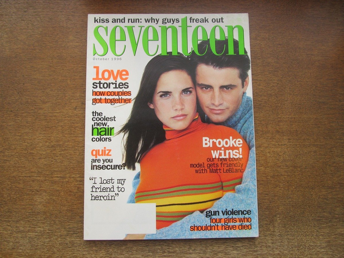 2404MK●洋雑誌「seventeen」1996.10●マット・ルブランク/シャーリー・マンソン/ファッション/美容/ヘアカラー_画像1