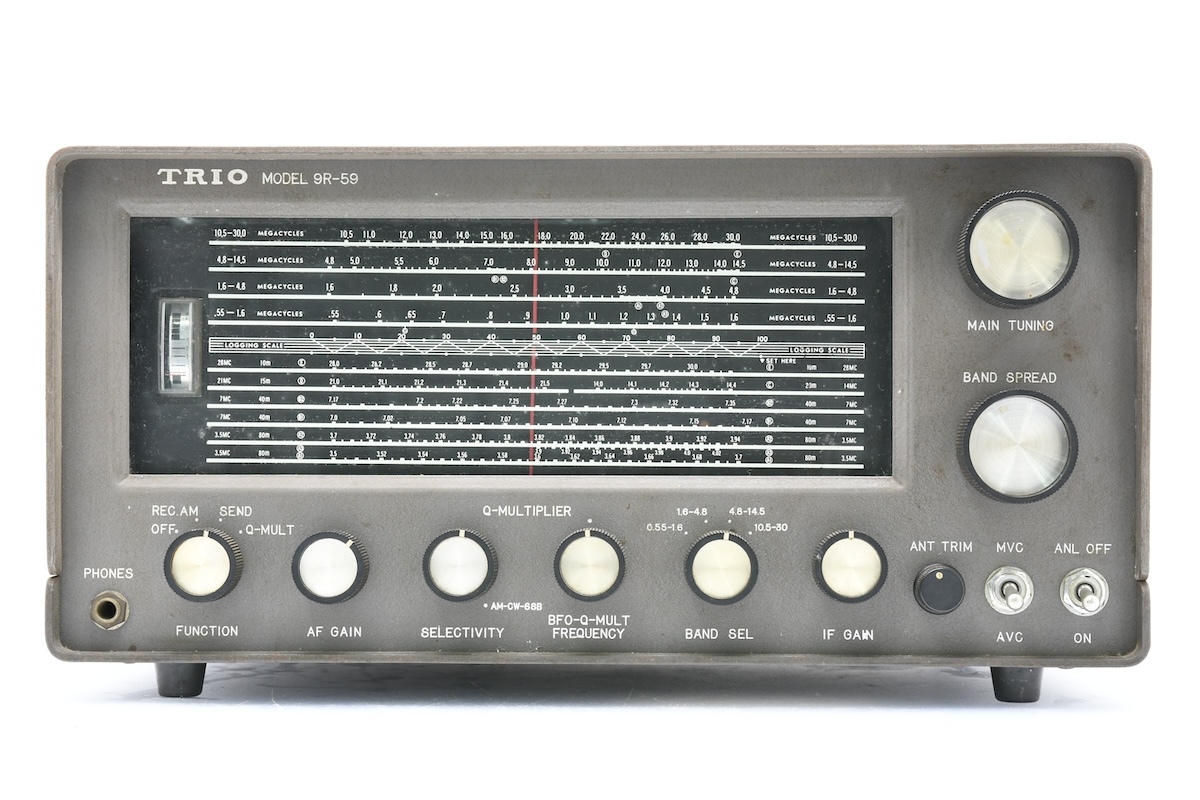 【同梱不可】動作未確認 TRIO 9R-59 真空管式 通信型 受信機 アマチュア 無線機 トリオ ヴィンテージ ジャンク ■23683の画像1