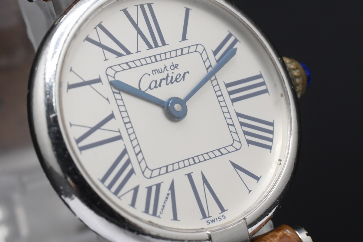 Cartier カルティエ マストヴァンドーム ヴェルメイユ SV 925 Ref：1850 クォーツ レディース ローマン ■23806の画像10
