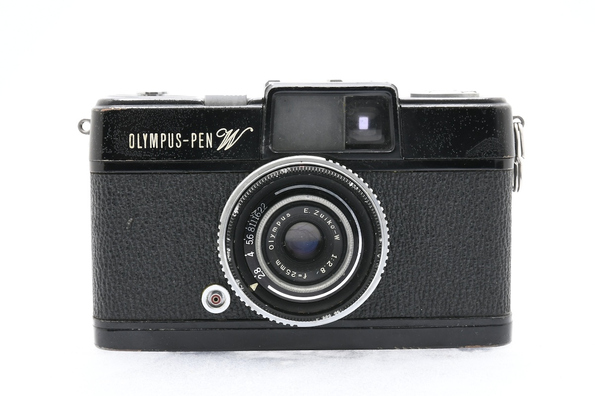 LYMPUS PEN W / E.Zuiko-W 25mm F2.8 オリンパス フィルムカメラ MFコンパクト ジャンク品の画像1