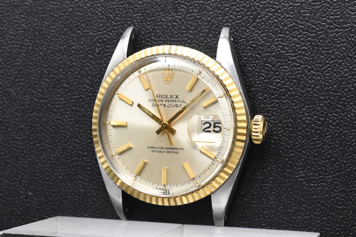 ジャンク ROLEX DATEJUST Ref:1601 Cal:1570 ロレックス デイトジャスト 1966年製 シルバー文字盤 自動巻き メンズ 腕時計 ■ 23829の画像3