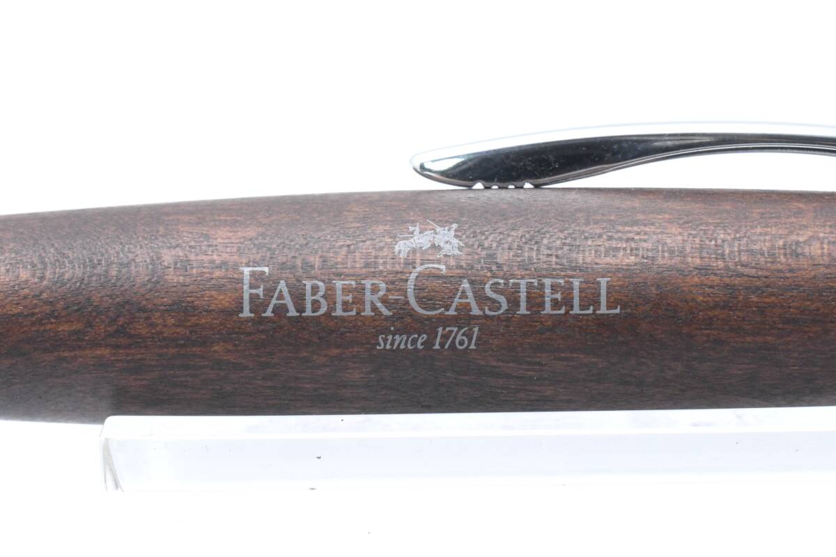 FABER-CASTELL 1.4mm ツイスト式 シャープペンシル ファーバーカステル ウッド ダークブラウン 外箱・替え芯付 事務用品 ■23930の画像4