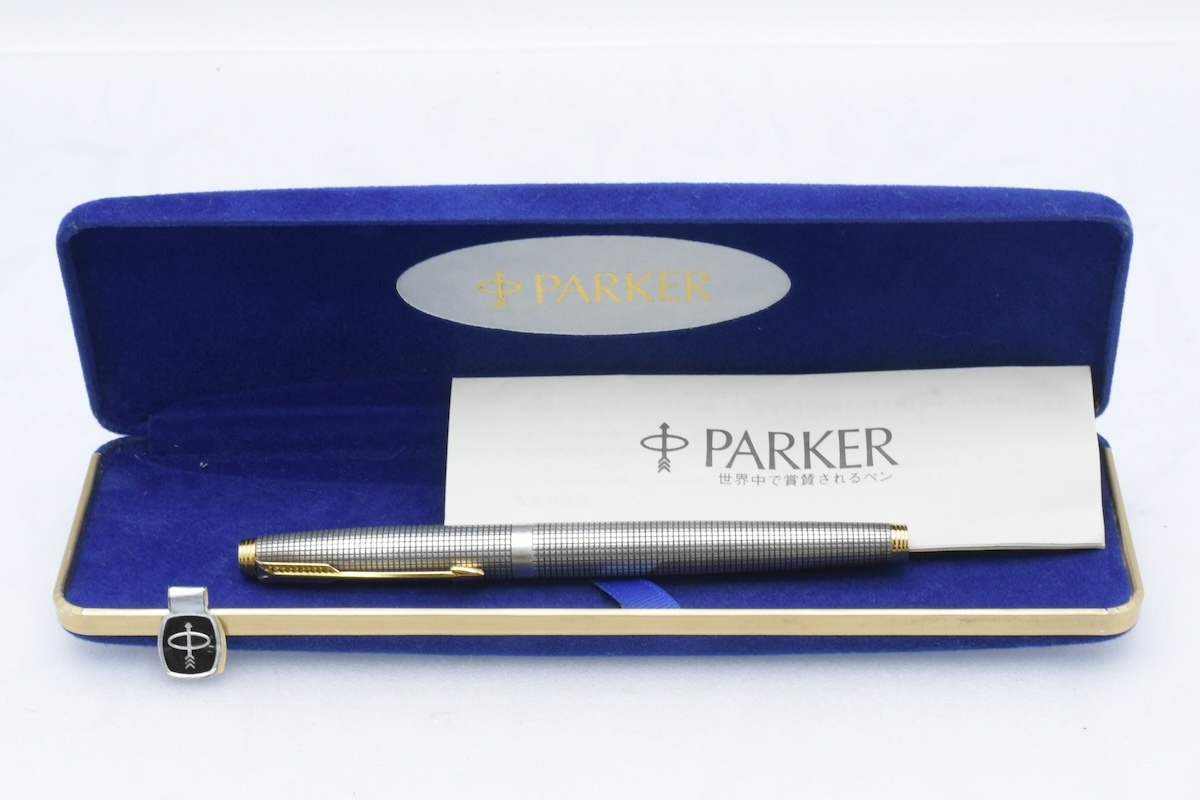 PARKER STERLING ペン先14K XF パーカー スターリング コンバーター式 両用 万年筆 筆記用具 ■23967_画像1