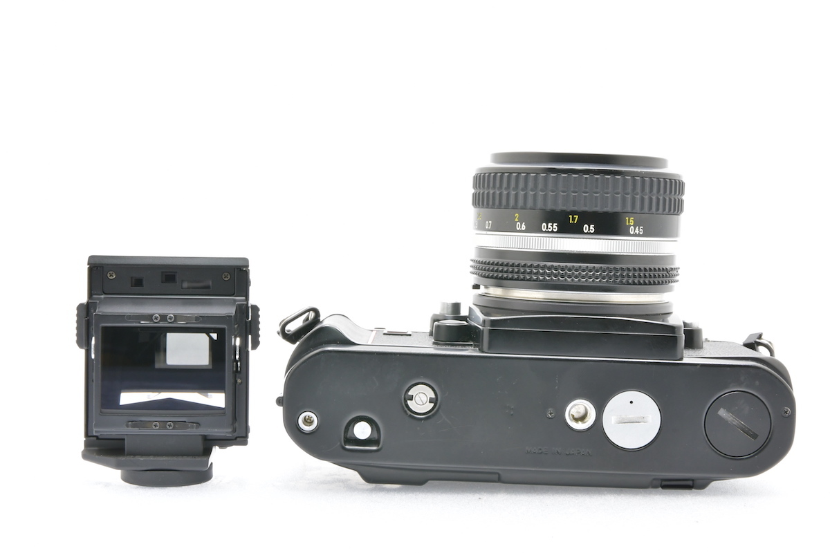 Nikon F3 134万台 + AI NIKKOR 50mm F1.4 + MD-4 ニコン MF一眼レフ 標準レンズ セットの画像5