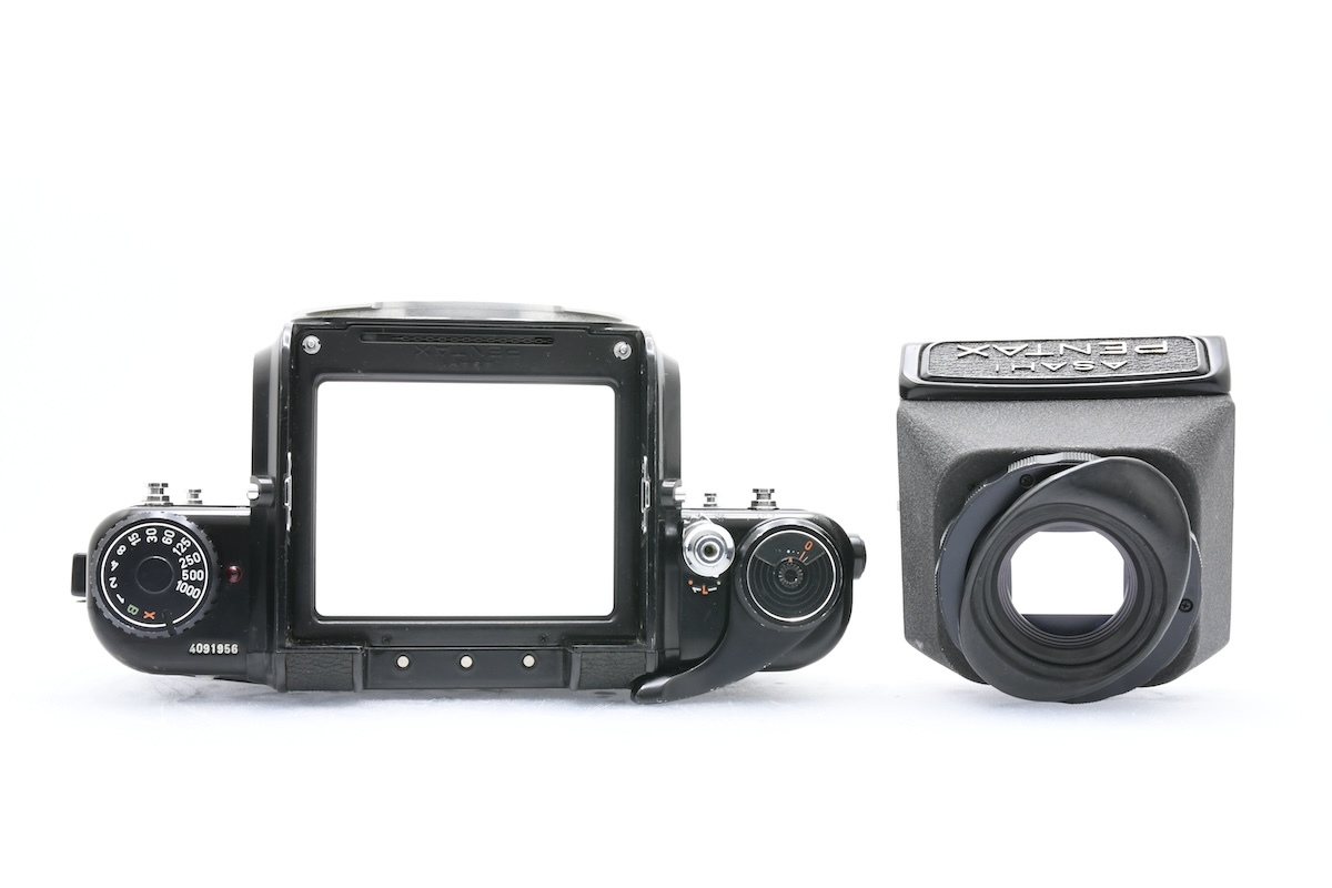 PENTAX 6×7 ウエストレベル 後期 + SMC TAKUMAR 200mm F4 ペンタックス フィルムカメラ レンズの画像4