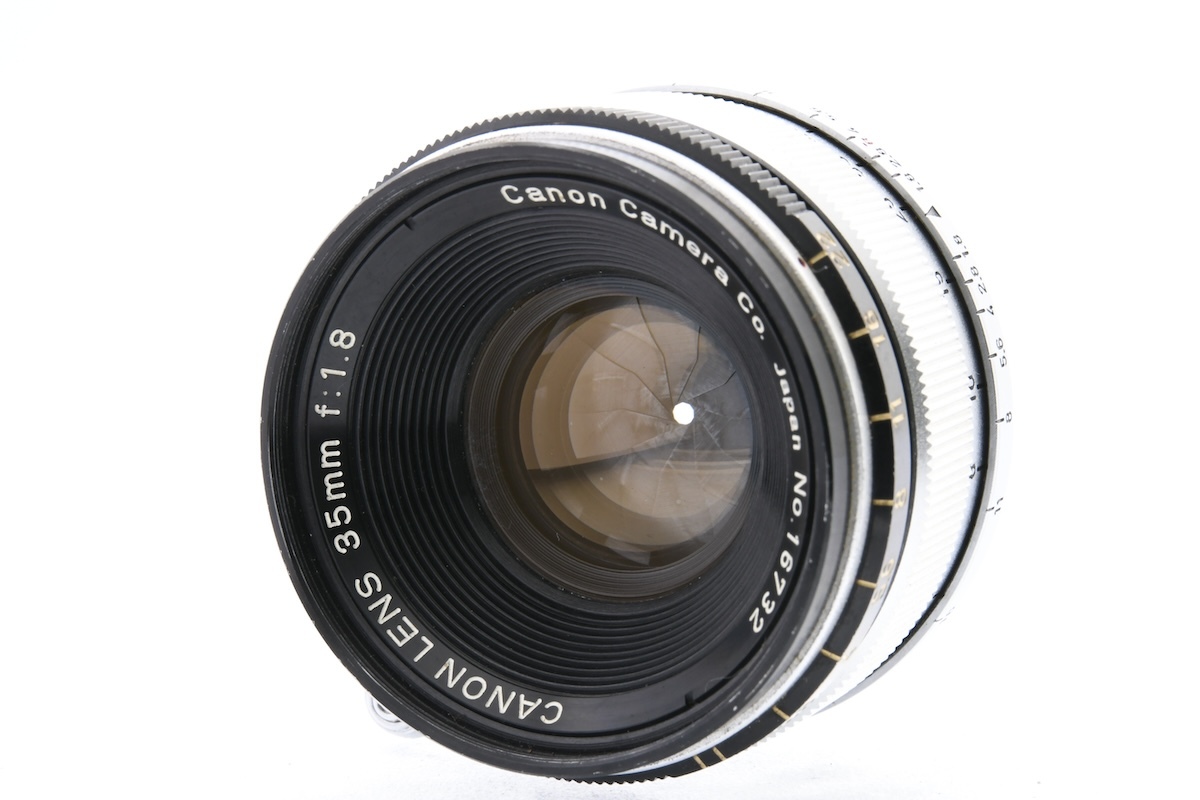CANON LENS 35mm F1.8 L39マウント キヤノン レンジファインダー用 広角単焦点レンズの画像9