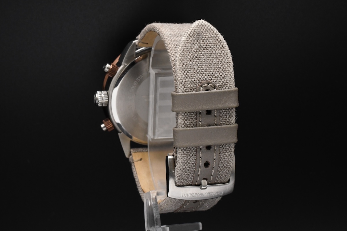  с ящиком хорошая вещь EMPOLIO ARMANI SS хронограф Ref:AR-11452 Armani кварц серебряный dial наручные часы #24090