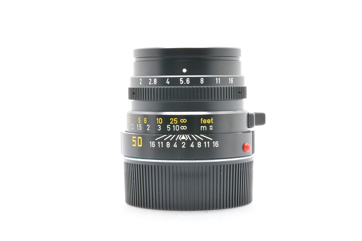 Leica SUMMICRON-M 50mm F2 第3世代 1989年製 Mマウント 専用フード 12538付 ライカ レンズの画像7