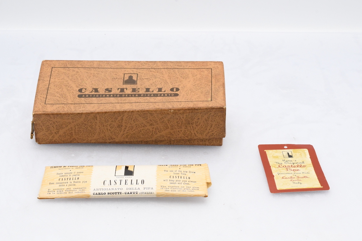 CASTELLO 502 DE LUXE danmore カステロ パイプ イタリア製 ハンドメイド 喫煙具 タバコグッズ 箱付 ■ 24148の画像9