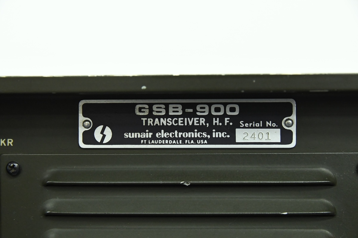 【同梱不可】動作未確認 希少 軍用品 Sunair Electronics GSB-900 MK6 HF トランシーバー + CM4AH/マイク ミリタリー 取扱説明書 ■24210_画像5