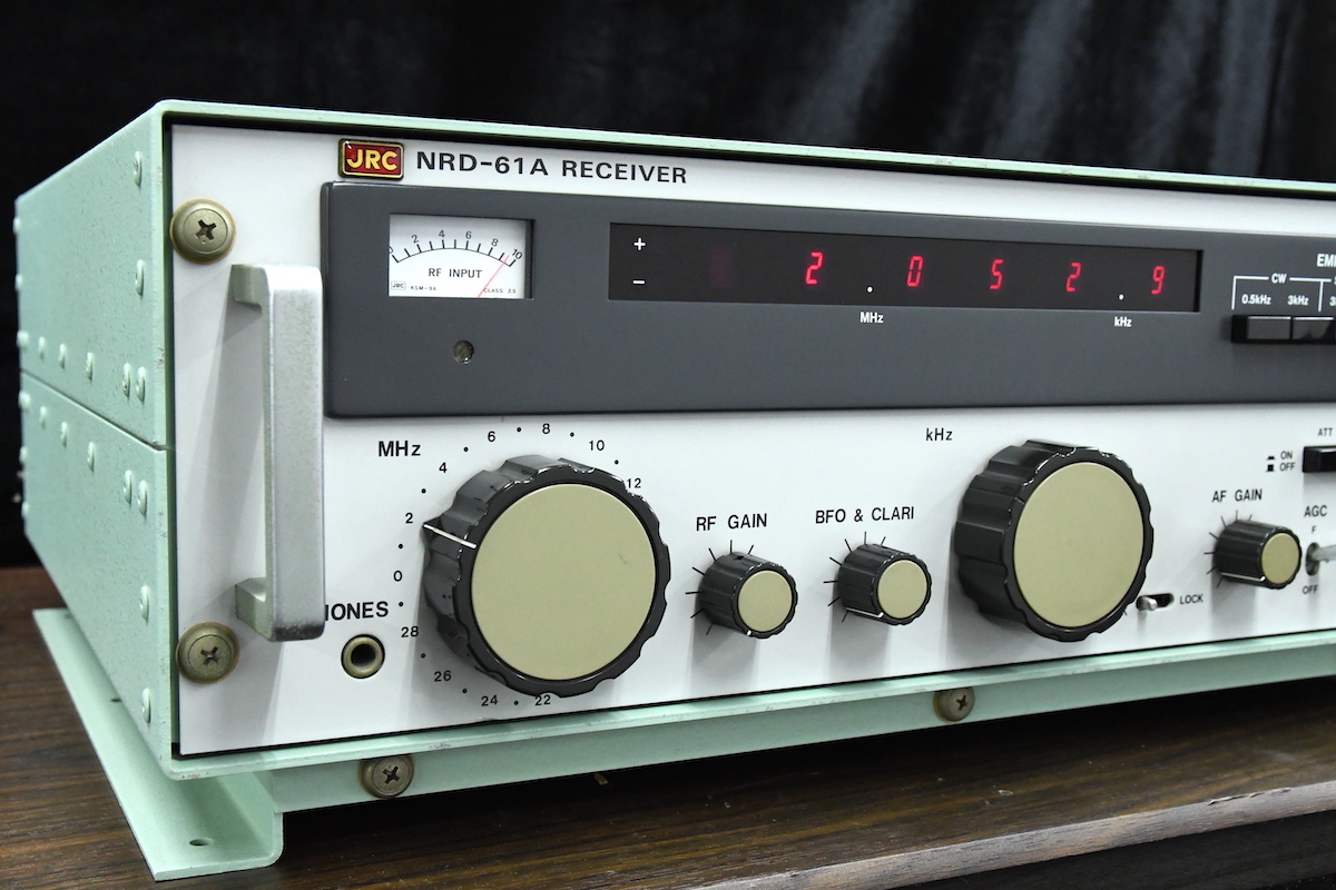 【同梱不可】動作未確認 JRC NRD-61A RECEIVER 受信機 後期モデル ケース付 日本無線 アマチュア無線 ■24201の画像5