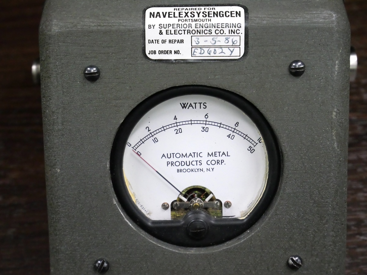  operation not yet verification army supplies CY-2606 / URM-120 TS-1285 / URM-120 CASE.WATTMETER exchange Element watt meter electric power total #23688