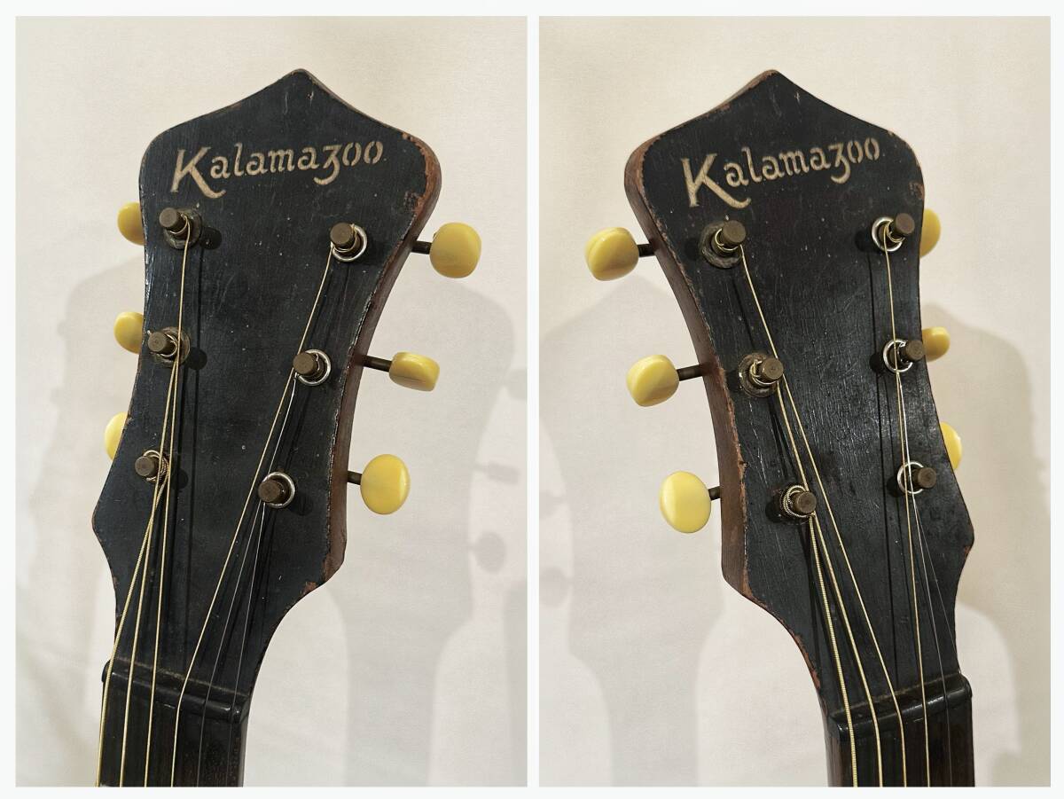 ☆送料込み!☆個人出品☆戦前のギター！☆1939年カラマズーKalamazoo KG-14☆Built by Gibson ☆ ハードケース付 ☆の画像7