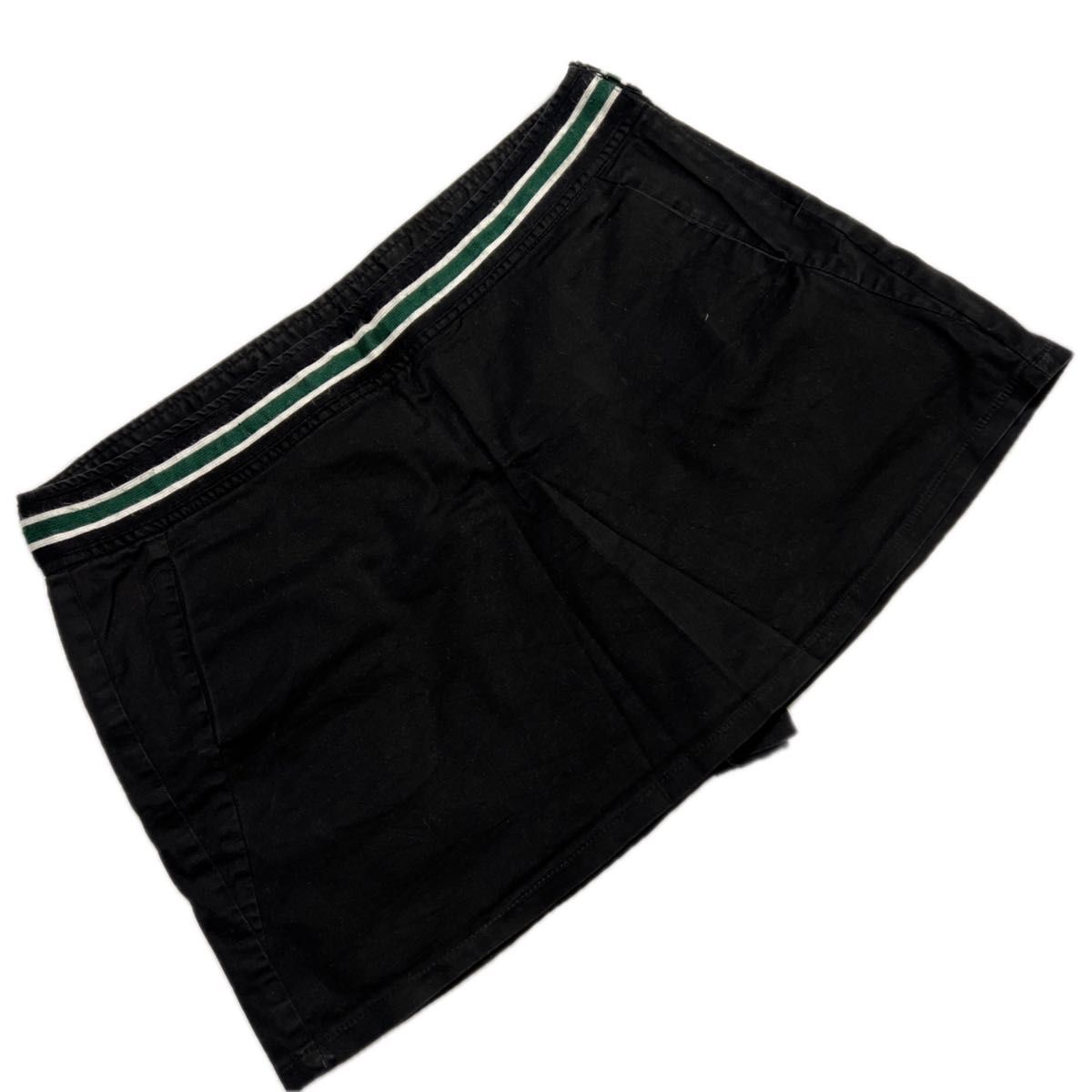 XLサイズ LALU スカート インナー付き ブラック 黒 レディース シンプル 無地 大きいサイズ