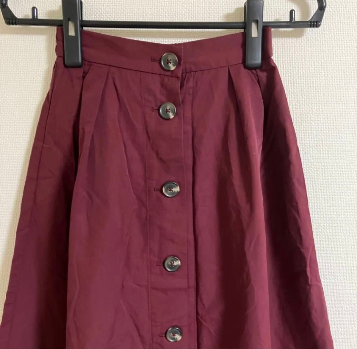 GU ジーユー　スカート フロントボタン フレアスカート　ロングスカート　Sサイズ