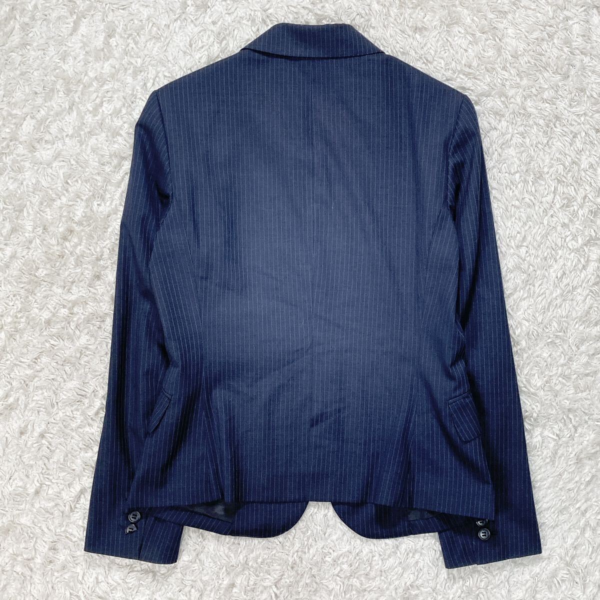 THE SUIT COMPANY ザスーツカンパニー スーツ ジャケット パンツ ビジネススーツ レディース 42 ネイビー B32431-84の画像3