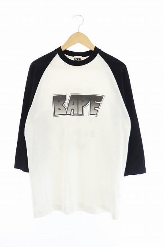 希少 BAPE a bathing ape KISS ロゴ ラグラン tシャツ エイプ archive undercover number nineの画像1