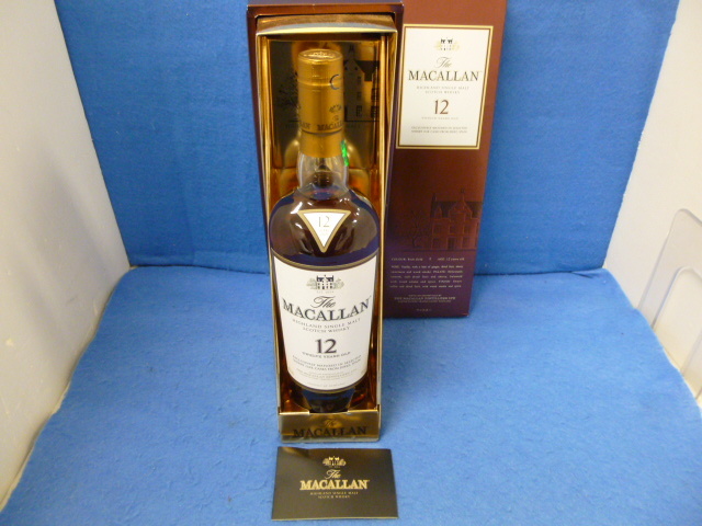 〈T18044〉未開栓 MACALLAN・マッカラン 12年 シェリーオーク ・700ml_画像1