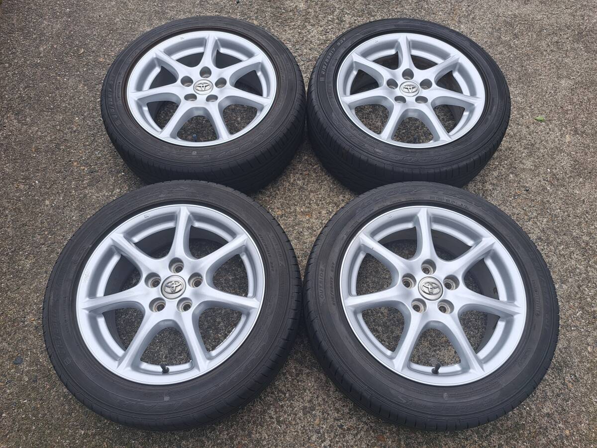 【バリ溝】 トヨタ エスティマ 純正 17×7J +50　5H114.3 ハブ径60mm　グッドイヤー EAGLE RVS 　215/55R17 ヤリスクロス C-HR等に！_画像1