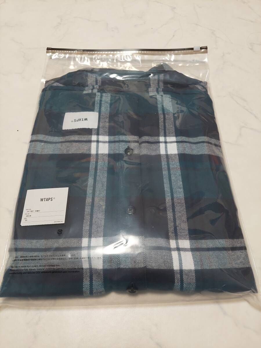 WTAPS WCPO 01 / LS / COTTON FLANNEL TEXTILE GREEN LARGE 03 WTAPS WCPO 01 / LS / COTTON FLANNEL TEXTILE GREEN LARGE 03
