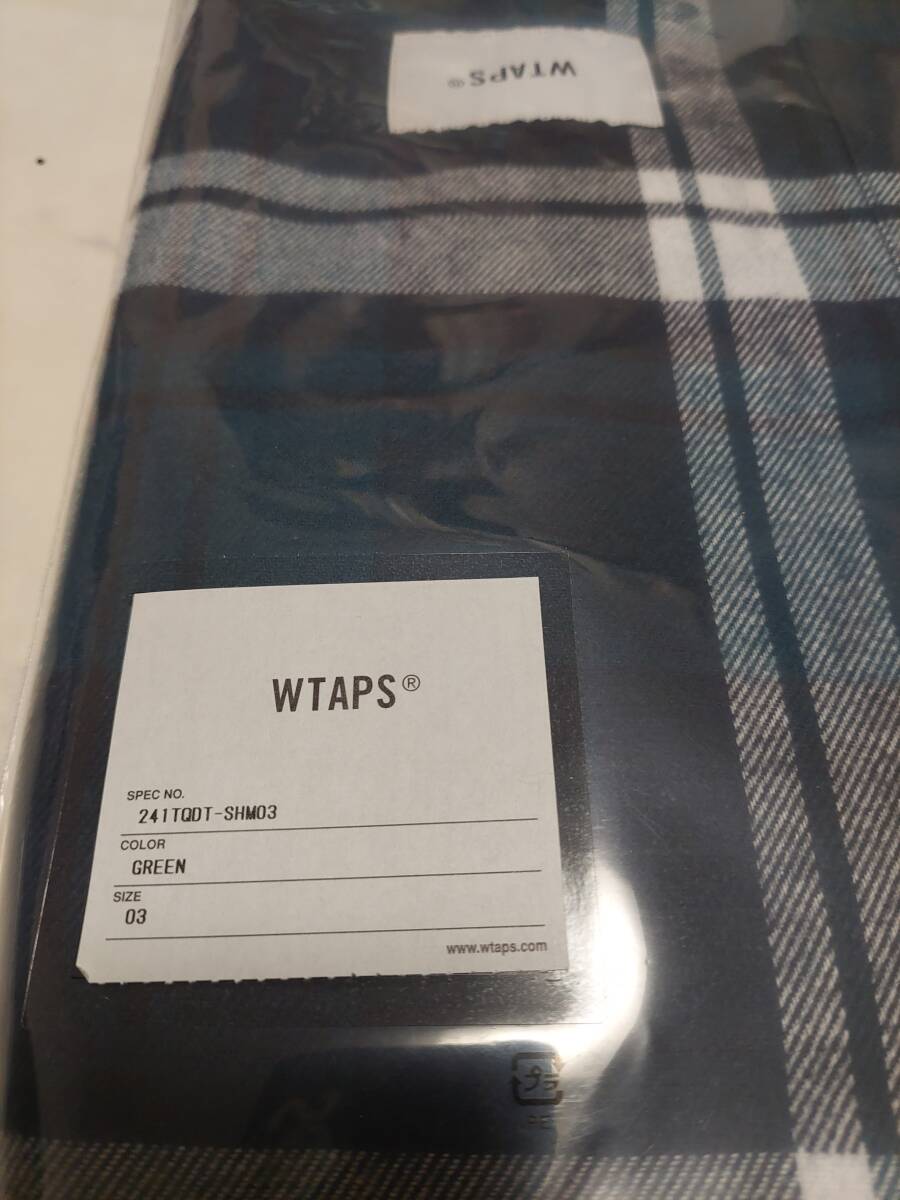 WTAPS WCPO 01 / LS / COTTON FLANNEL TEXTILE GREEN LARGE 03 WTAPS WCPO 01 / LS / COTTON FLANNEL TEXTILE GREEN LARGE 03