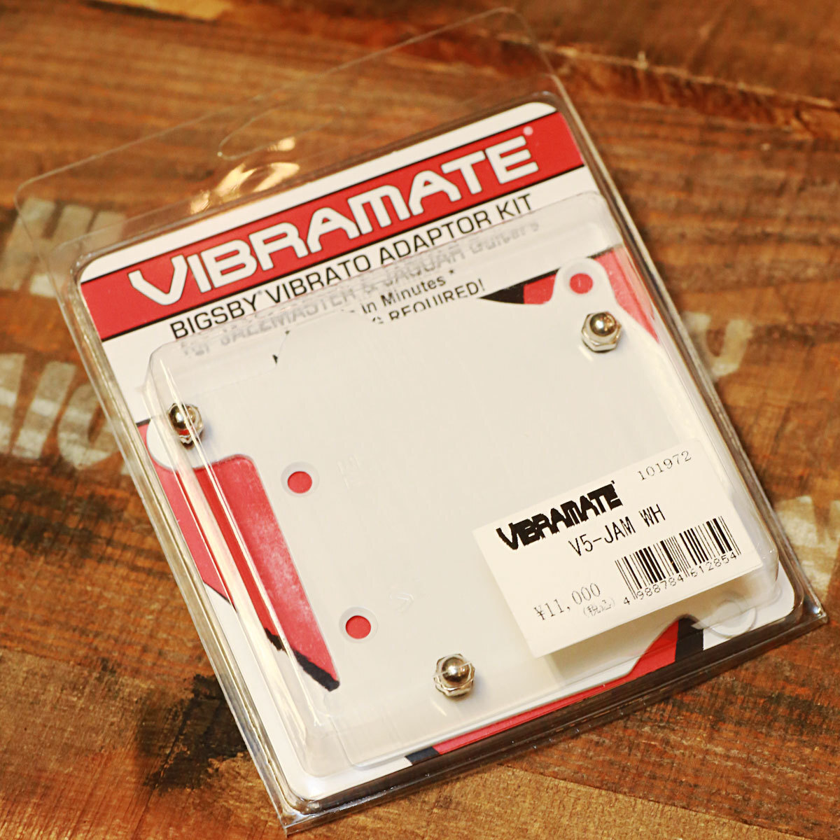 送料無料「VIBRAMATE V5-JAM Mounting Kit White」ヴィブラメイト ビグスビー トレモロ マウントキット Bigsby B5ビブラート無加工取付可能_VIBRAMATE V5-JAM Mounting Kit, White