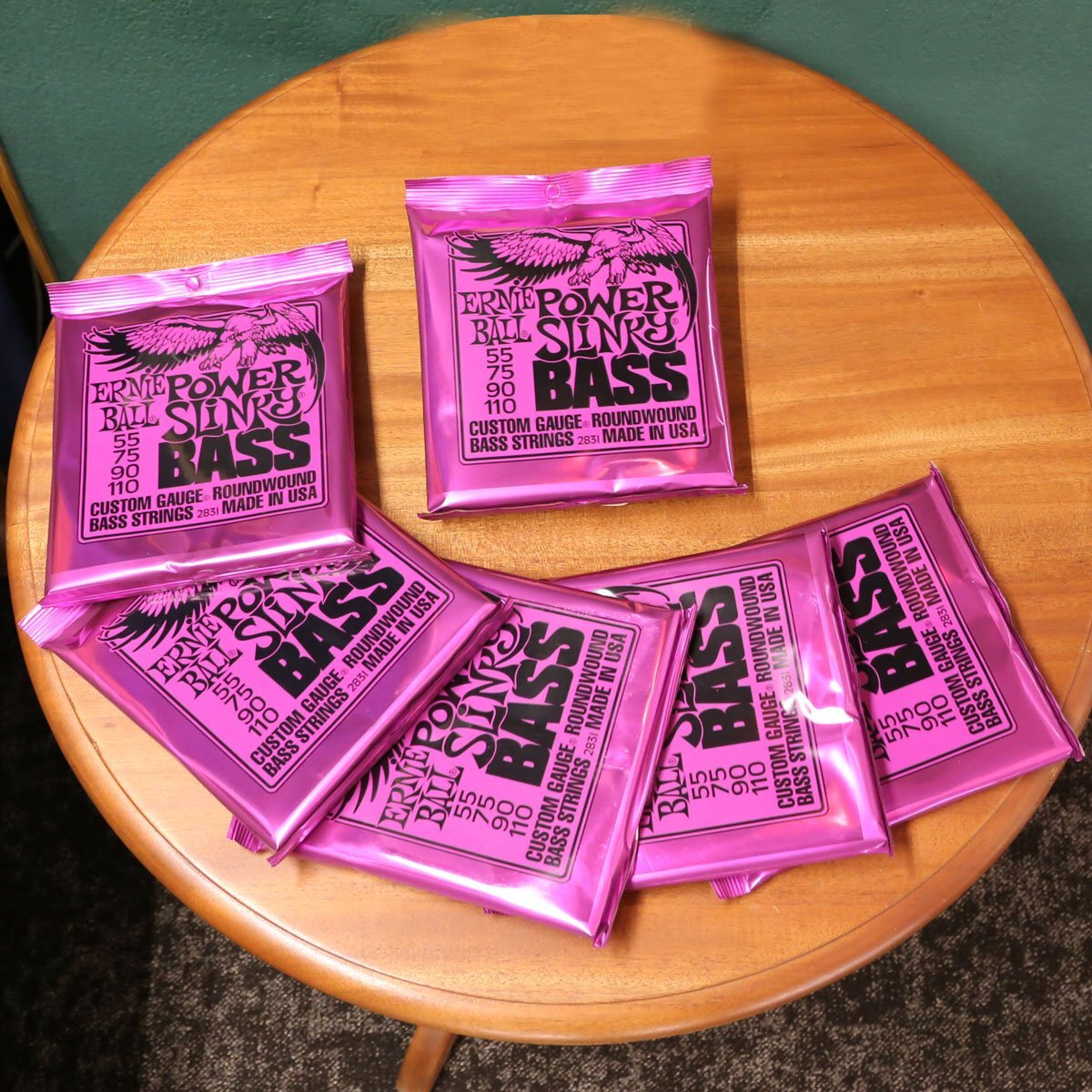 1円スタート アウトレット 6セット ERNIEBALL アーニーボール 2831 ベース弦 POWER SLINKY BASS 長期在庫品の画像1