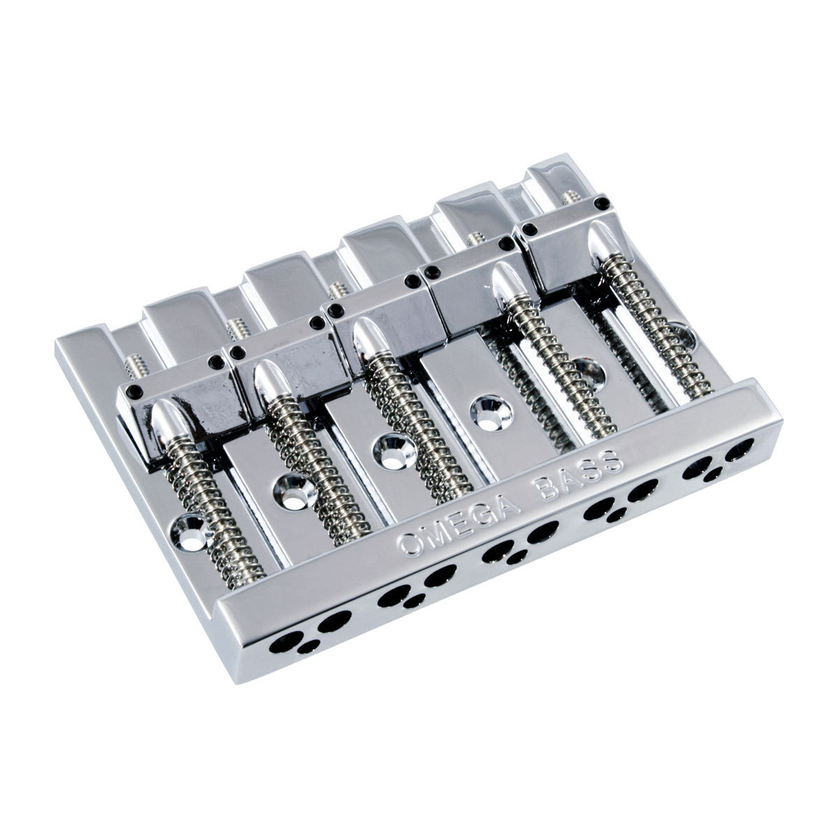 送料無料 Allparts オールパーツ BB-3360-010 5-String Omega Bass Bridge Chrome オメガ ベースブリッジ 5弦 「6043 OMEGA 5ST CR」_Allparts BB-3360-010 5弦 ベースブリッジ