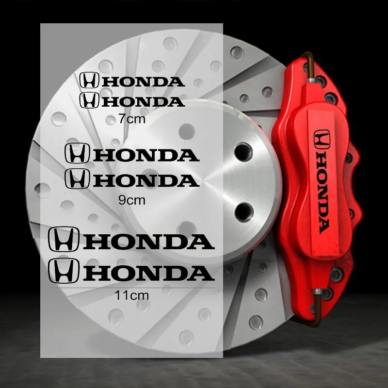 【送料無料】 HONDA(ホンダ) 耐熱ステッカー ブラック 大中小６枚セット ① 本田_画像2