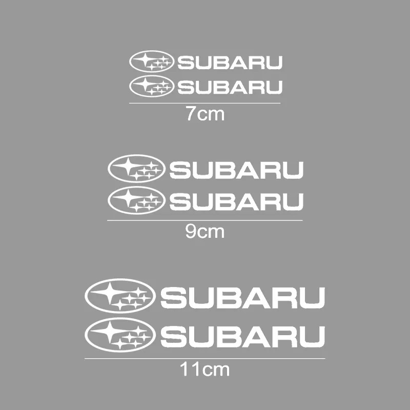 【送料無料】 SUBARU(スバル) 耐熱ステッカー ブラック 大中小６枚セット ⑥_画像2