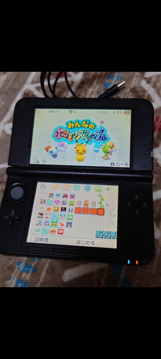 3DS LL 本体 充電器 タッチペン SDカード ダウンロードソフト_画像2