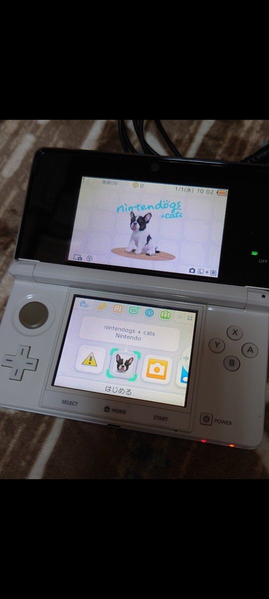 3DS 本体 充電器 タッチペン SDカード ニンテンドッグス+キャット_画像3