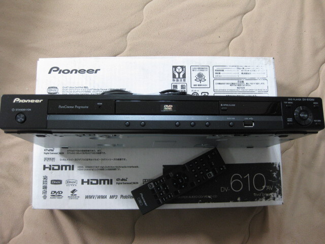 ◆パイオニア Pioneer DV-610AV DVDプレーヤー SACD リモコン 美品の画像4