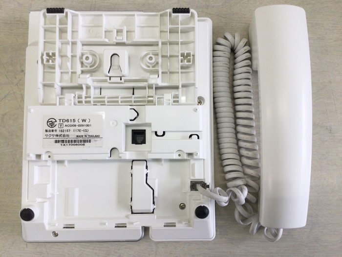 ★本州送料無料★ saxa（サクサ） TD615(W) 18ボタン標準電話機(白) リユース中古ビジネスフォン(管理番号1380)_画像5