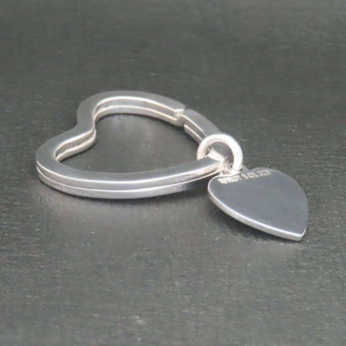  как новый прекрасный товар TIFFANY&Co. Tiffany Heart кольцо для ключей брелок для ключа очарование бирка серебряный 925 7.6g
