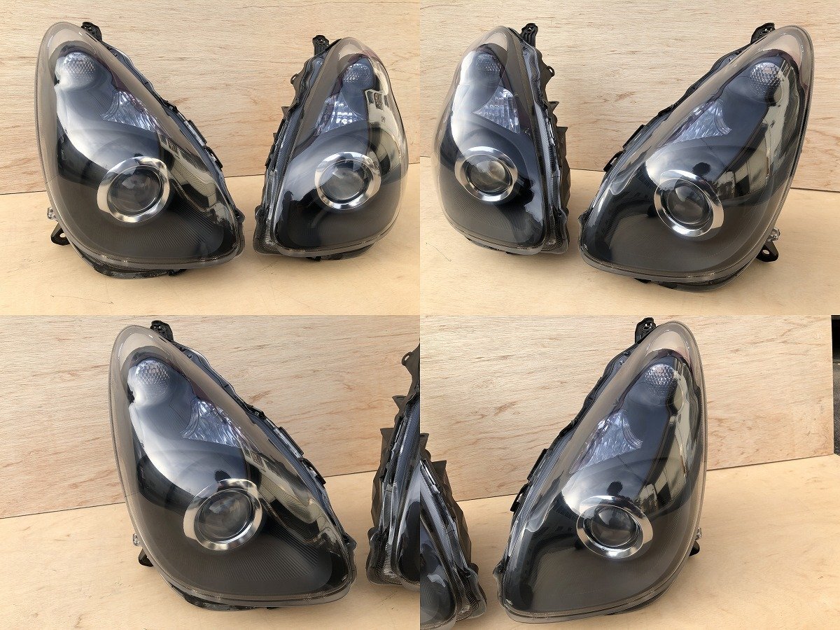 極上品超美品 スバル Ｒ1 ＲＪ1 カスタムヘッドライト クラックなし ウレタンクリアー仕上げ インナーマットブラック メッキ塗分の画像5