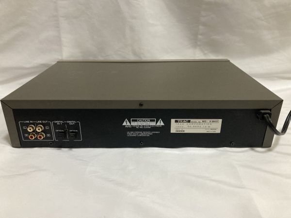 【通電のみ確認】TEAC テアック MD-5MK2 MDデッキ ①の画像7