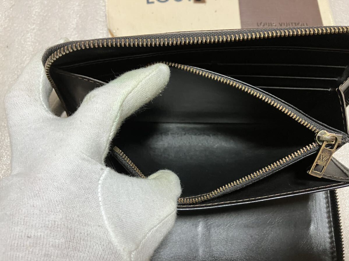 1円 〜 売り切り LOUIS VUITTON ルイヴィトン M97025 ユタ ジッピーオーガナイザー ラウンドファスナー 長財布 ウォレット ブラウン系 の画像7