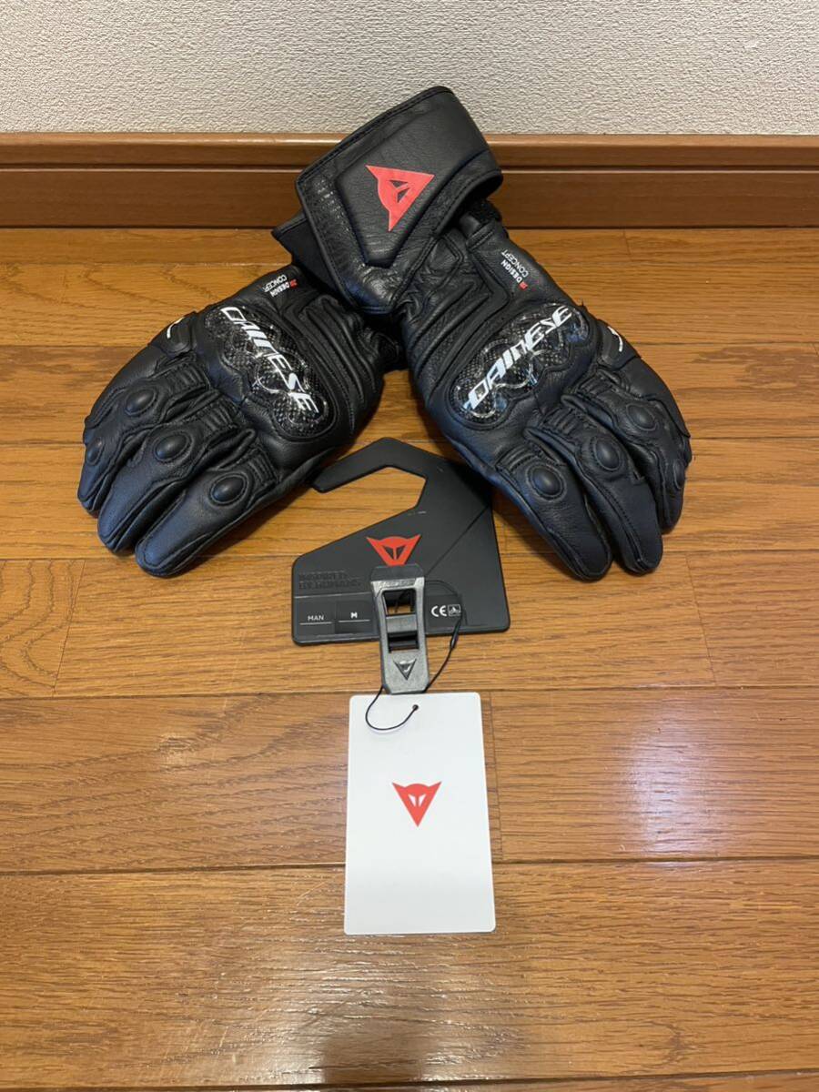 【新品】ダイネーゼ DAINESE CARBON 4 LONG LEATHER GLOVES Mサイズ 黒_画像5