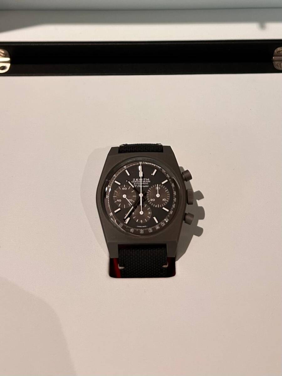 最旬トレンドパンツ ゼニス ZENITH クロノマスター リバイバル シャドウ 97.T384.4061/21.C822 自動巻き 腕時計 ゼニス