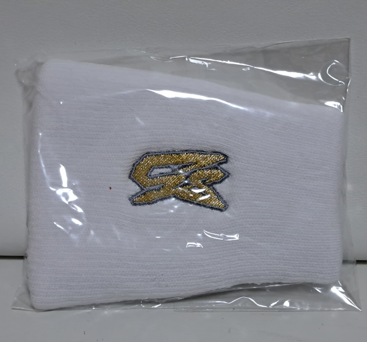 [ including in a package possibility ]GS sport GS glove limitation wristband white new goods unused mileage .! large . channel goli spo 